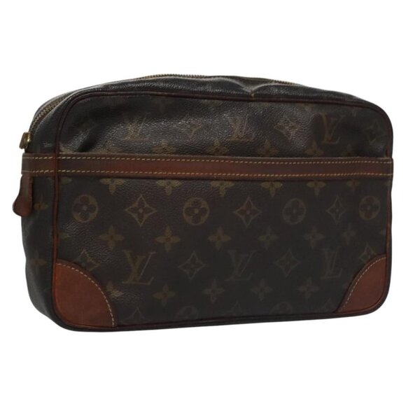 LOUIS VUITTON Monogram Compiegne 28 Clutch Bag M51845 LV Auth ti2690 - Picture 2 of 11
